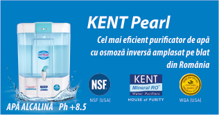 Kent Pearl purificator apa alcalina pe blat